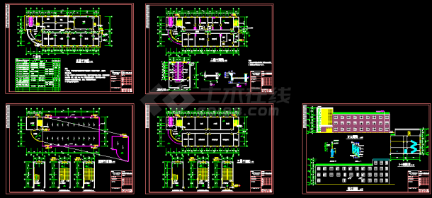 某医院医技楼建筑CAD设计施工方案图纸-图一