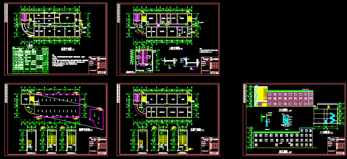 某医院医技楼建筑CAD设计施工方案图纸_图1