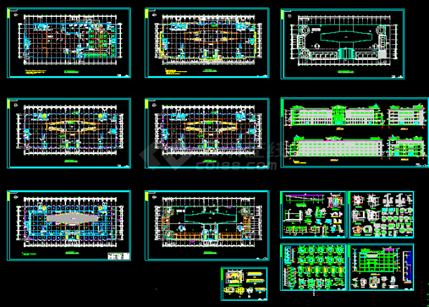 某大型商场建筑cad设计全套施工图-图一