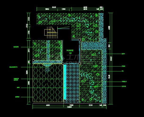 四室两厅跃层室内精装修平立面施工CAD详图-图二