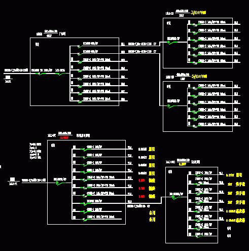 某市地铁站整套电气cad系统施工图（含设计说明）-图二