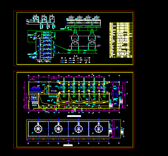 某电厂大型循环水泵房给排水设计图_图1