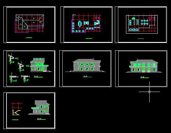 某茶楼建筑施工与设计全套CAD图纸_图1