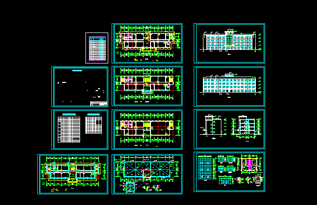 某工厂综合楼建筑方案设计全套CAD图纸_图1