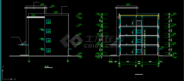 某工厂综合楼建筑方案设计全套CAD图纸-图二