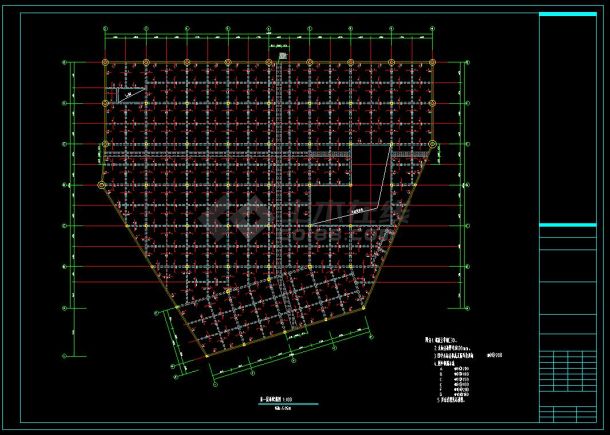 某市公共广场及地下停车场cad整套建设结构图纸（含设计说明）-图二