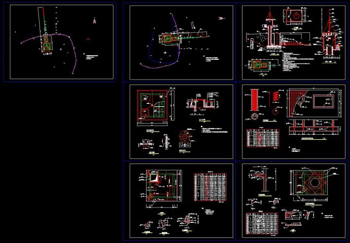 某水电站全套cad平面设计施工图纸_图1