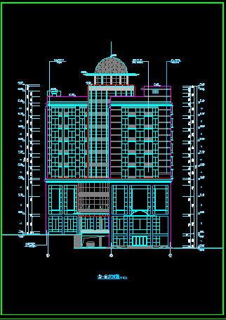 某高级酒店建筑cad设计平面施工图-图二