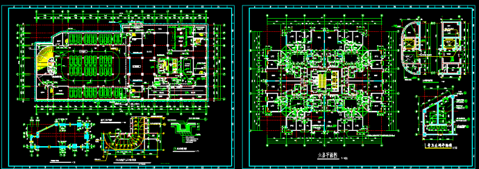 某高层住宅楼建筑CAD设计施工平面图_图1