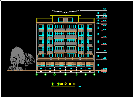 某市住宅CAD建筑设计施工平面图纸-图二