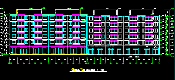 某住宅楼建筑CAD设计施工平面图纸-图二