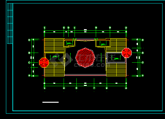 世财滨江别墅建筑施工cad设计方案图纸-图二