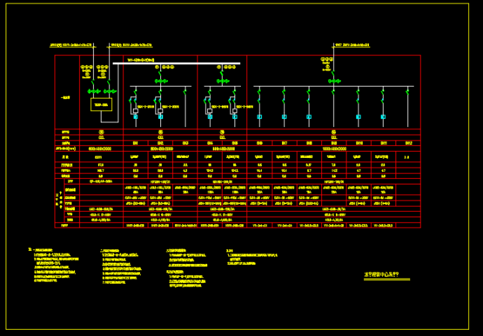 某地区宾馆配电系统设计CAD施工图纸_图1