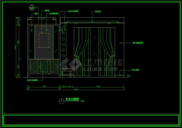 北方某住宅楼样板房室内精装修装饰施工图-图二