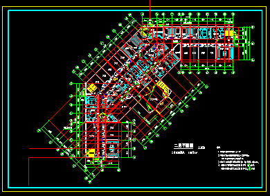 某娱乐城建筑cad设计平面施工方案图-图二