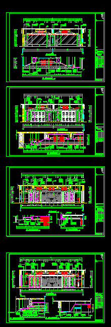 豪华大餐厅CAD立面设计装修详图-图一