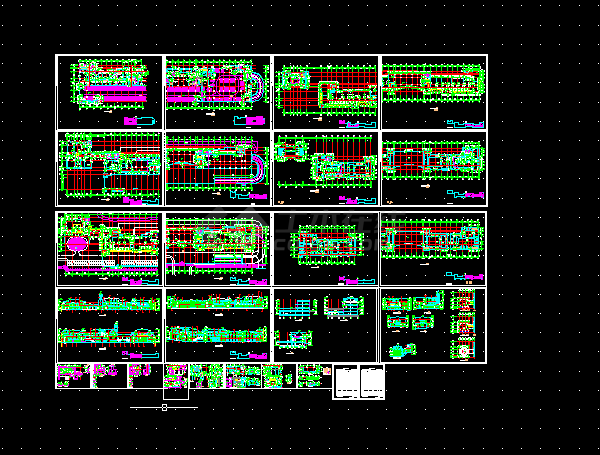 商业综合楼全套建筑施工方案CAD图纸-图一