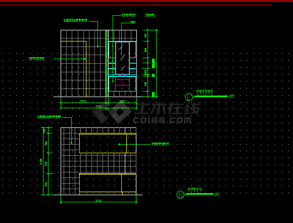 某阳光样板房建筑设计全套CAD图纸-图二