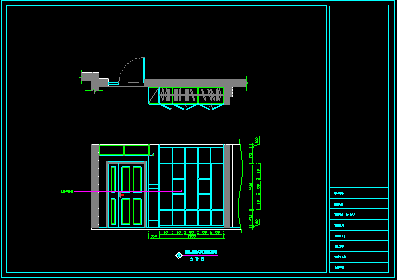 超现代风格三室二厅装修施工设计CAD图（含效果）-图二