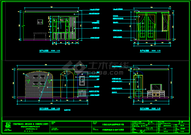大连样板间装修设计CAD施工图附实景照片-图一