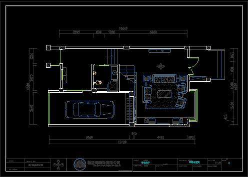地中海风格别墅装修设计CAD施工图及完工照片-图二