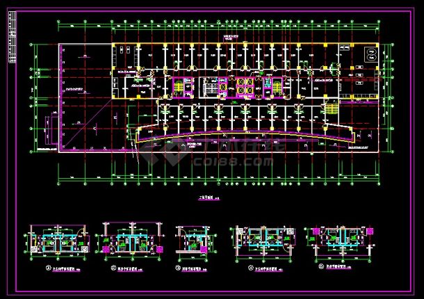 某五星级酒店建筑平面CAD详情图纸-图二