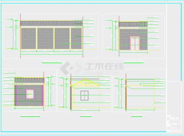 教学楼建筑立面改造施工图-图二