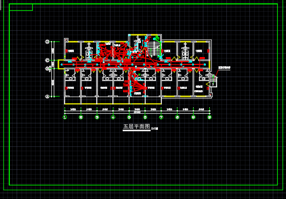 某地区小精品酒店电气设计方案设计CAD施工图纸_图1