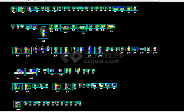 99张单元幕墙节设计全套CAD图纸-图一