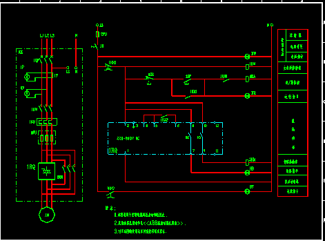 某ABB软启动电气cad控制原理图纸-图二