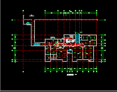某高层住宅楼整套电气线路施工设计cad平面图纸-图二