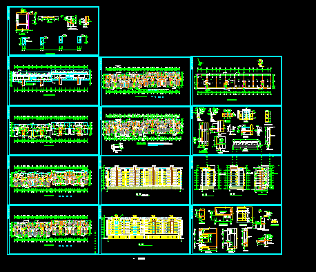 小高层住宅楼全套建筑施工cad设计详图-图一