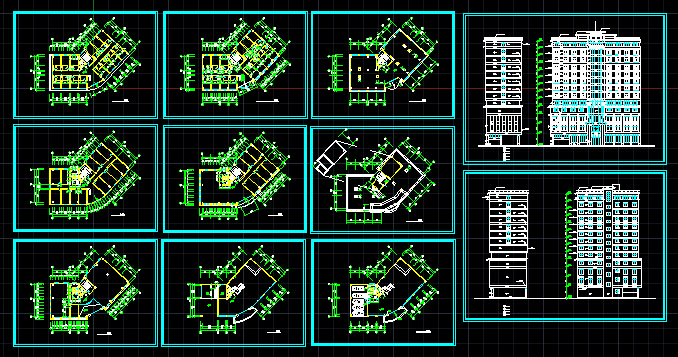 某城市酒店建筑设计CAD详情设计图纸_图1