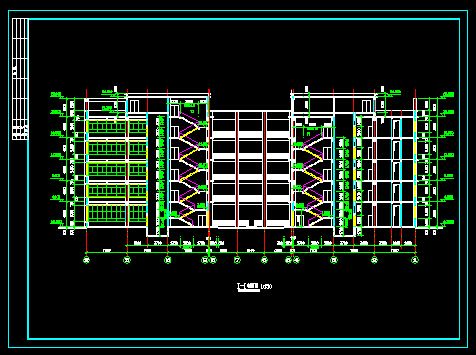 某多层厂房建筑施工设计CAD详图-图二