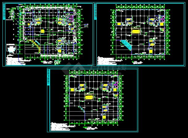 某多层商场建筑施工设计CAD详情图-图一