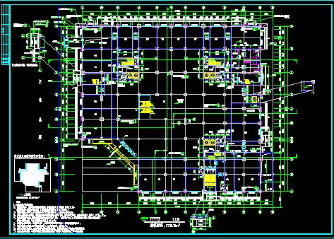 某多层商场建筑施工设计CAD详情图-图二