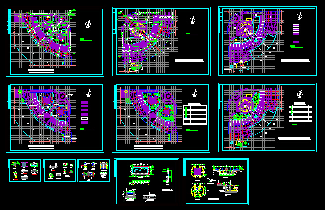 某广场全套环境施工CAD设计全套图_图1