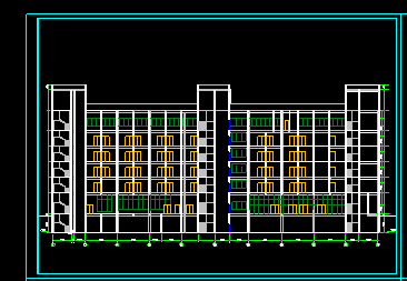 某县级六层医院CAD建筑扩初设计详图-图二