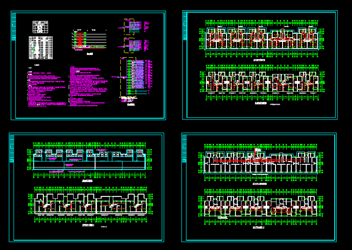 多层5层住宅楼全套电气设计CAD施工方案图_图1