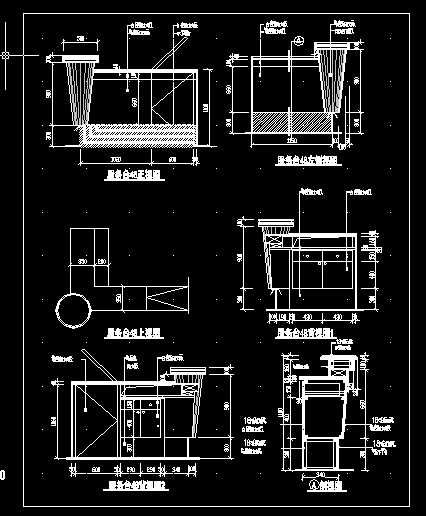 商场服务台吧台装修设计方案全套CAD图纸-图二