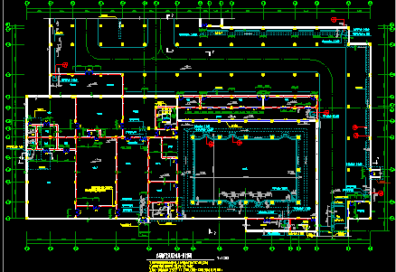 某小区会所平面建筑CAD设计施工图纸 -图二