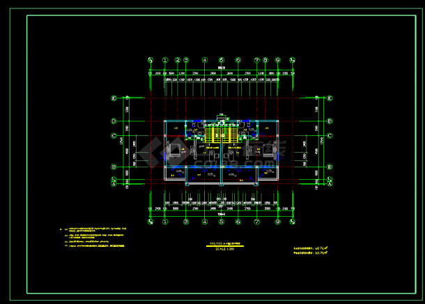 西湖别墅建筑cad设计施工方案图纸-图二