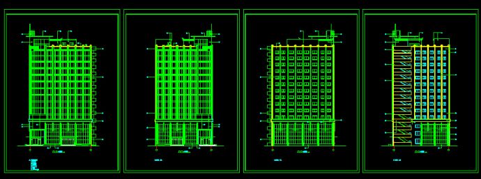某高层住宅建筑设计CAD详情全套图纸_图1