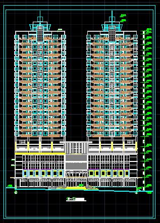 某高层住宅全套建筑施工CAD详情图-图二