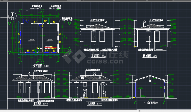 某地区云霄别墅3号楼建筑设计CAD施工图-图二
