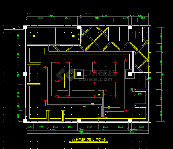 某酒吧电气施工与设计方案全套CAD图纸-图二
