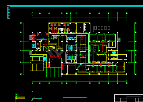 某医院综合病房楼电气设计方案全套CAD图纸-图二