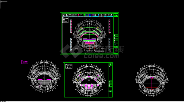 大型舞台照明系统设计方案全套CAD图纸-图一