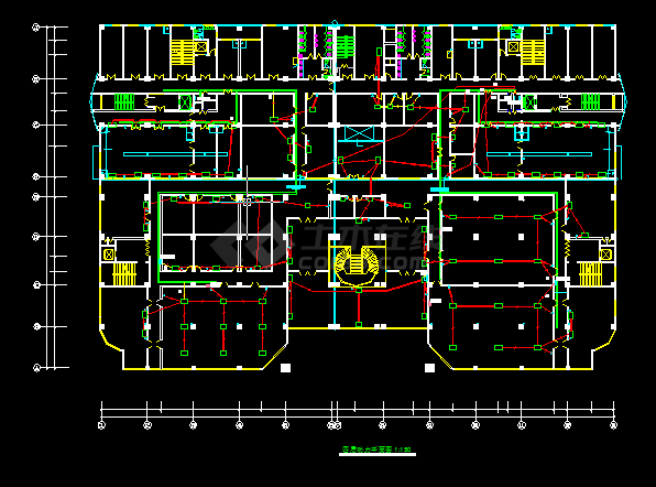 五星级酒店电气设计方案全套CAD图纸-图二