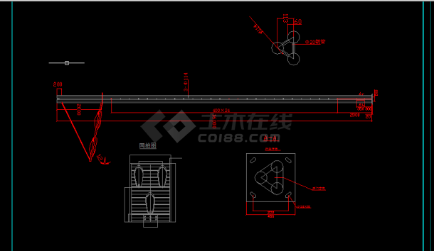 路灯电气施工设计方案全套CAD图纸-图二